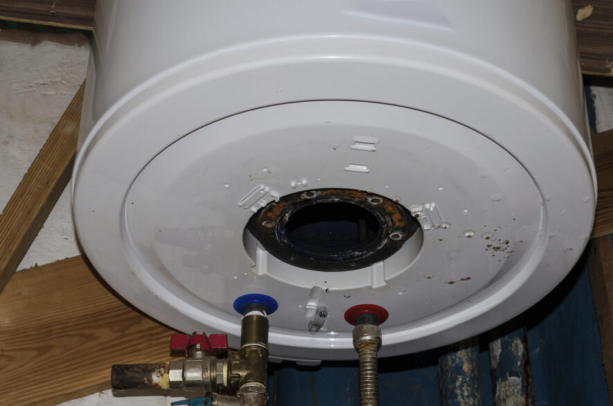 Condensation Pooling Under Heaters That Leads to Premature Base Corrosion